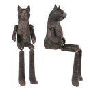 Holz-Deko-Katze